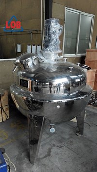 Sealed jacketed kettle